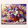 Flower basket, lilies - Paint by Numbers