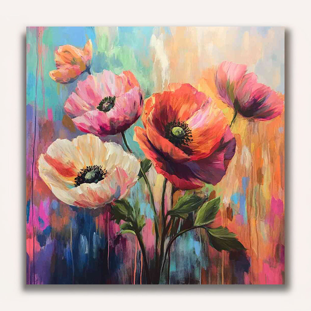 Paint by Numbers - Flower poetry in a riot of color