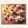 Flowers with bird - Paint by Numbers