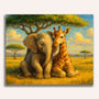 Paint by Numbers - Friends under the savannah sun
