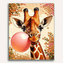 Giraffe with gum Paint by Numbers