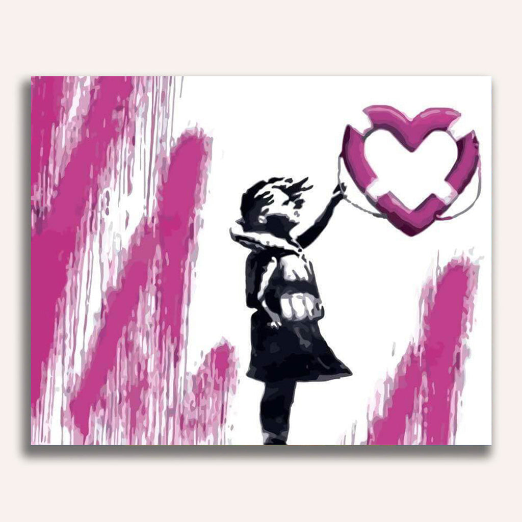 Girl with life preserver, Banksy - Banksy