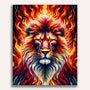glow in the dark lion - Paint by Numbers