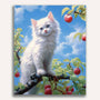 Paint by Numbers - Heavenly curiosity, kitten in the tree