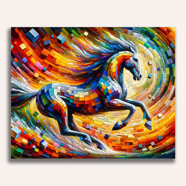 Horse, Abstract - Paint by Numbers