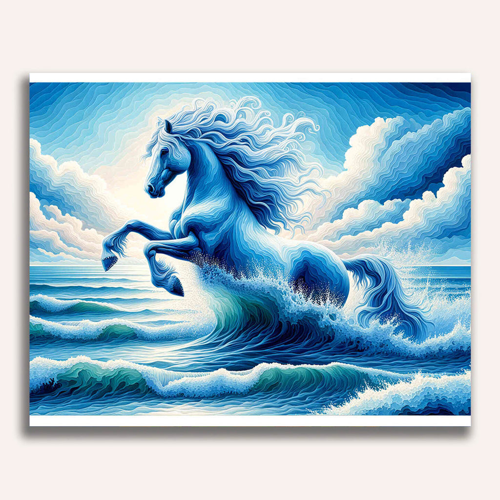 Horse in water - Paint by Numbers
