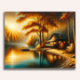House in nature, by the lake - Paint by Numbers