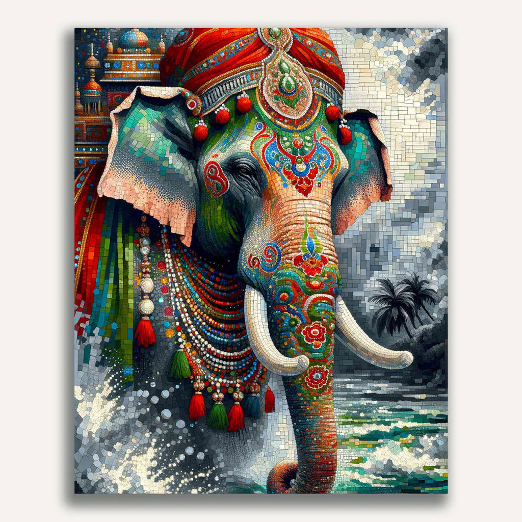 Indian elephant - Paint by Numbers