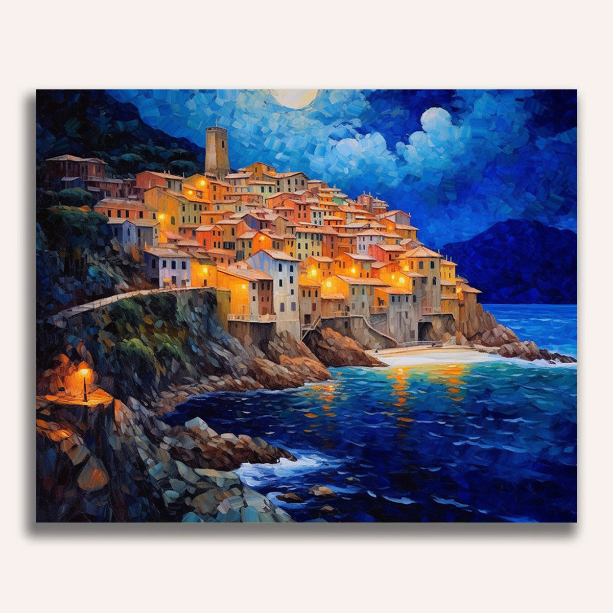 Landscape at night - Paint by Numbers