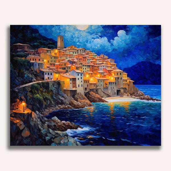 Landscape at night - Paint by Numbers