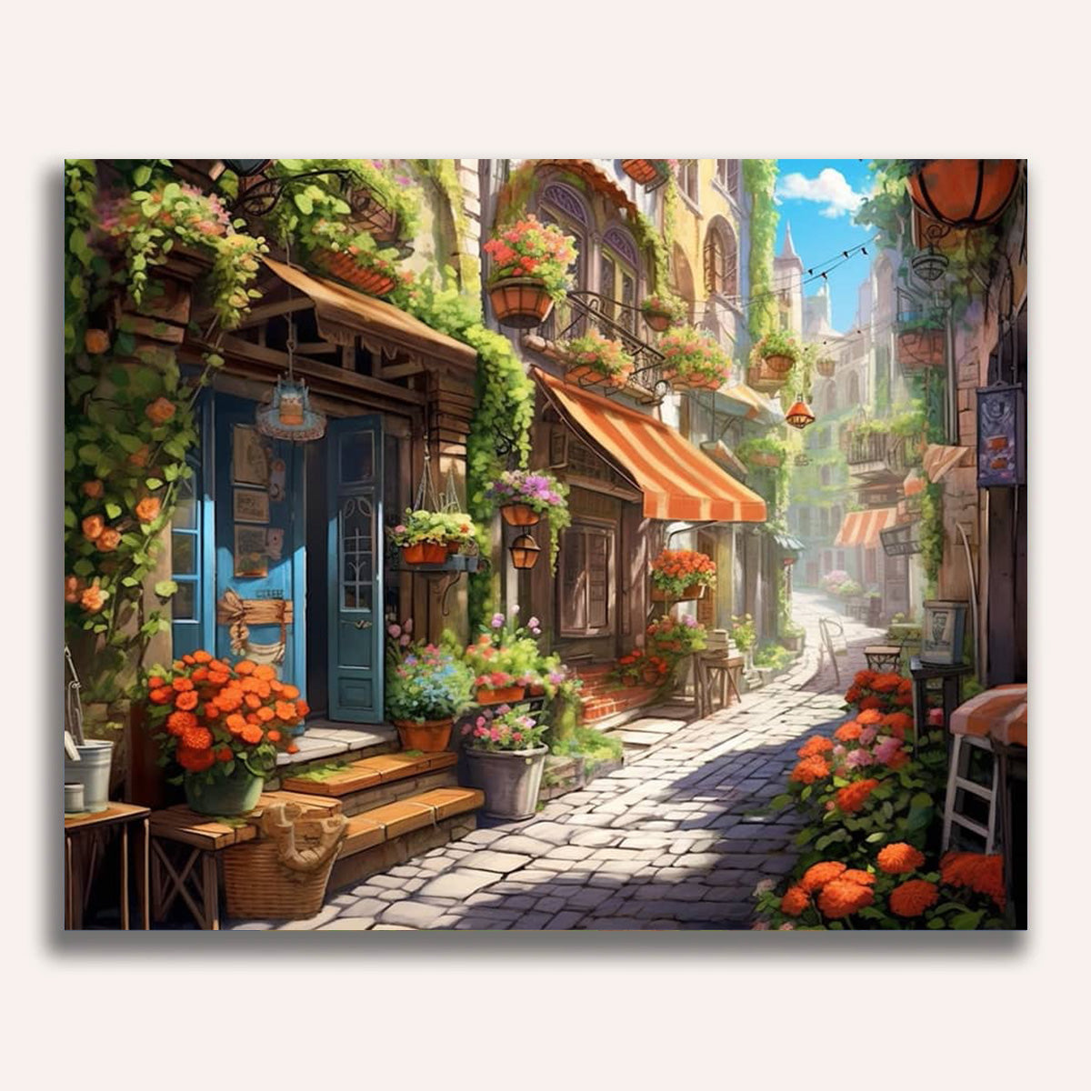 Lantern, living alley - Paint by Numbers