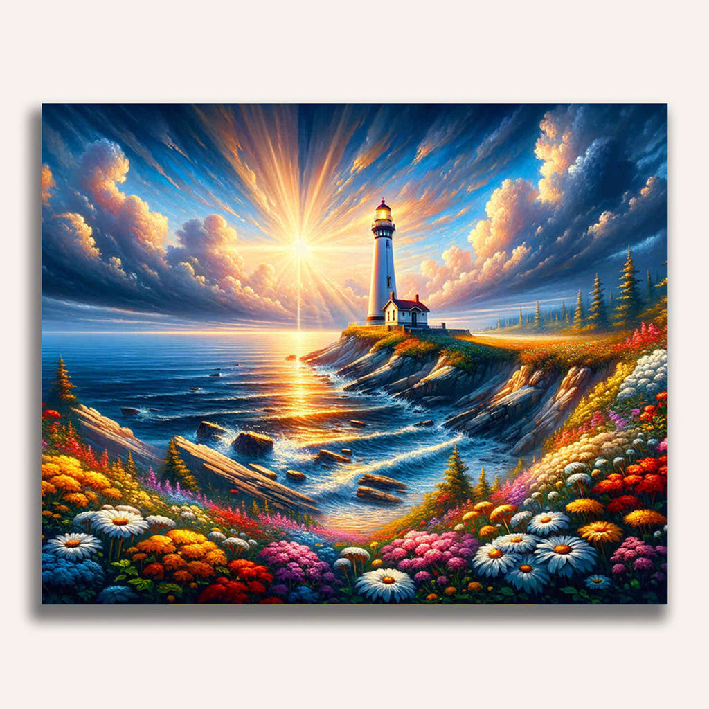 Lighthouse, anchor - Paint by Numbers