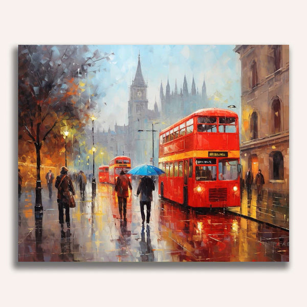 London, rain - Paint by Numbers