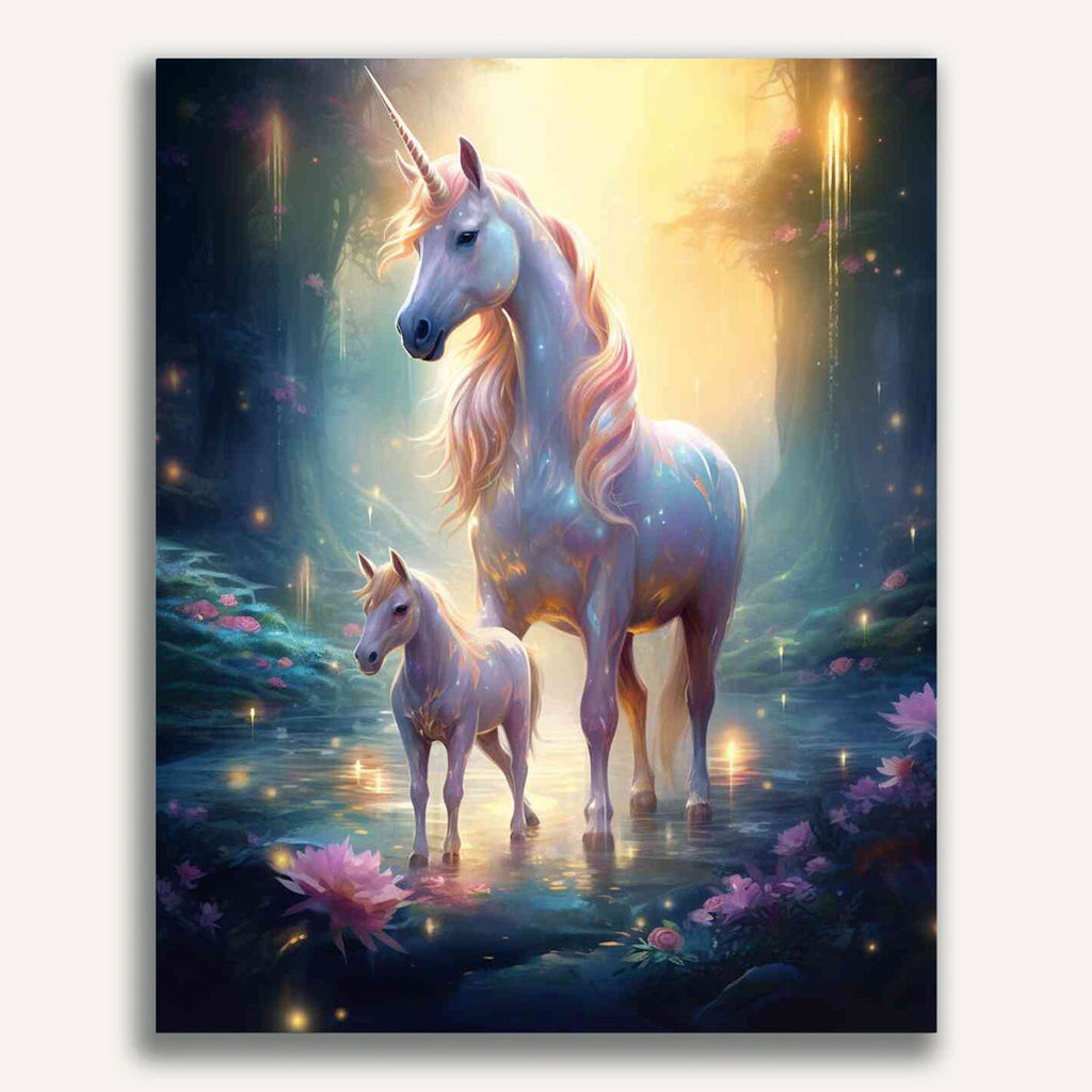 Paint by Numbers - Magical Forest of Unicorns
