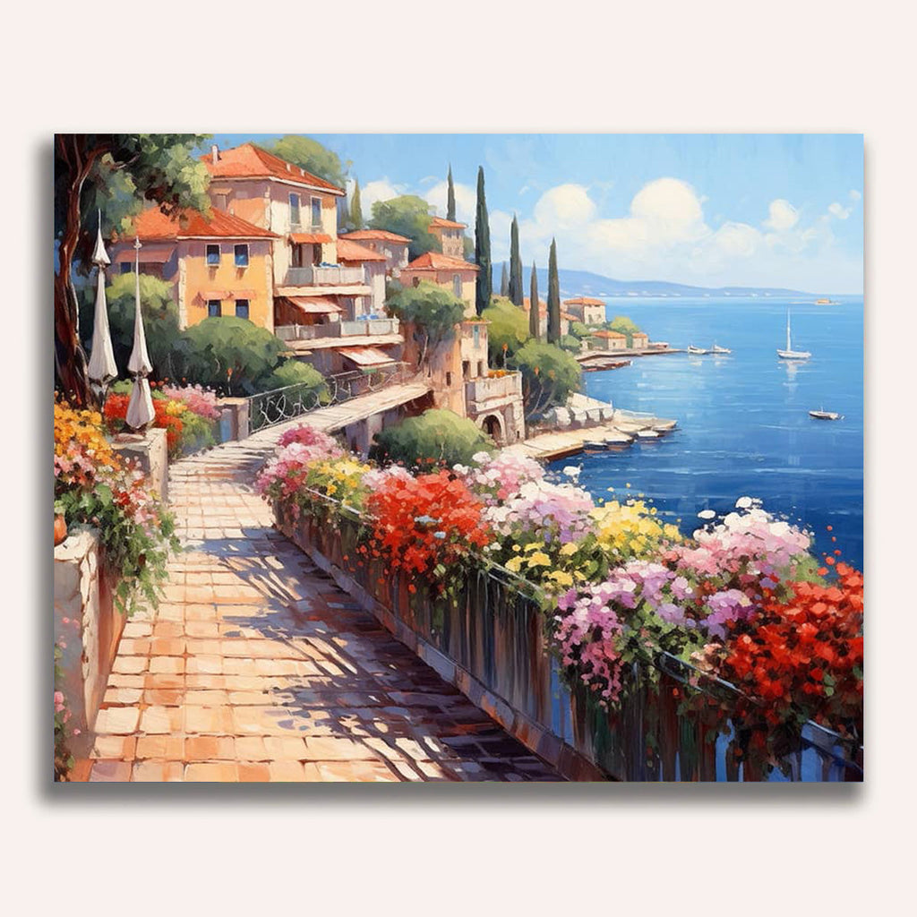 Mediterranean, Flowers - Paint by Numbers