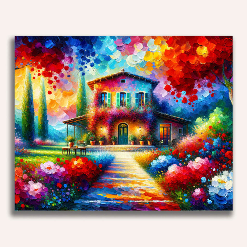 Mediterranean house - Paint by Numbers