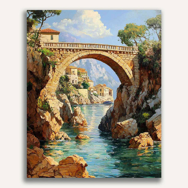 Paint by Numbers - Mediterranean idyll, sea bridge