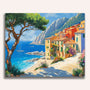 Paint by Numbers - Mediterranean idyll with flower path