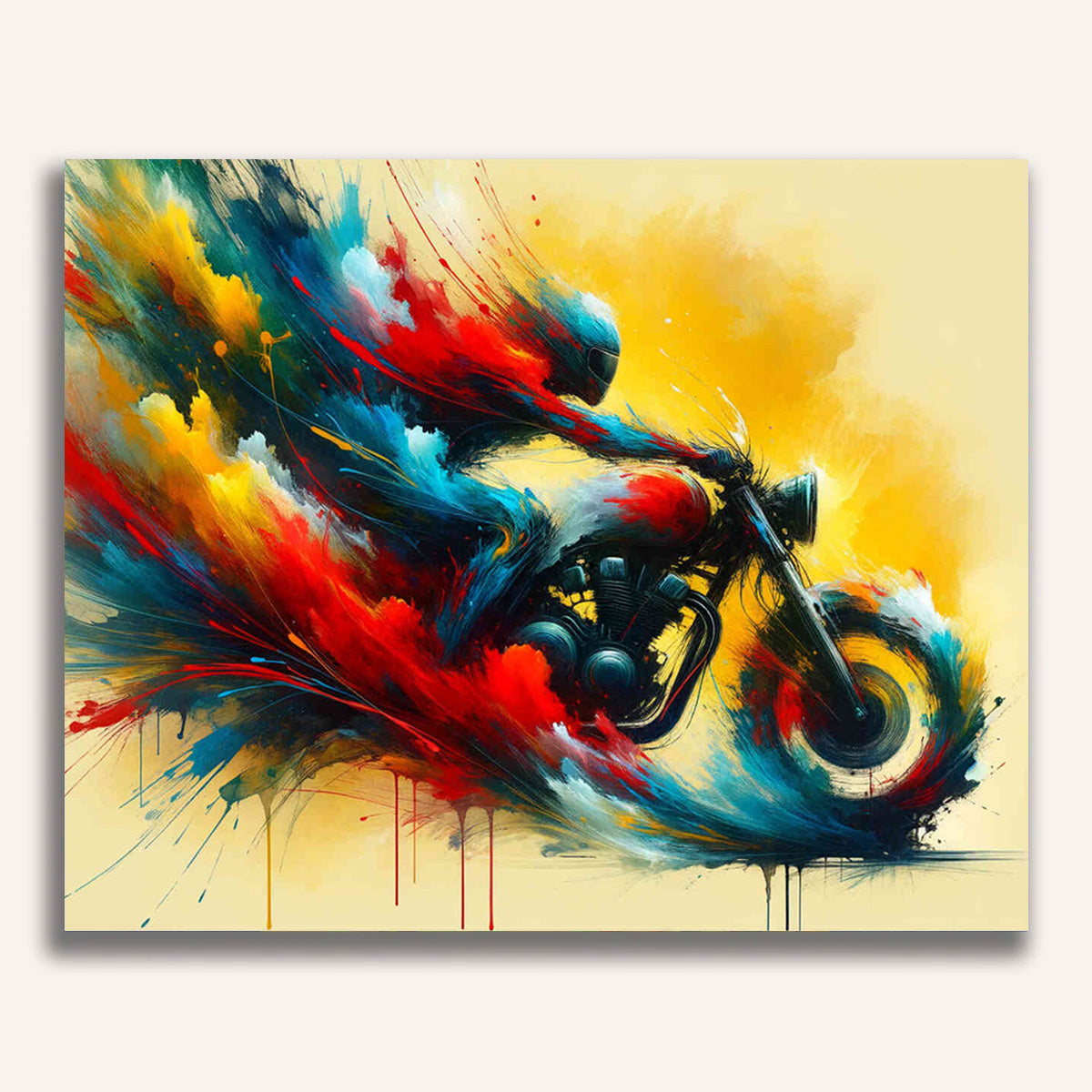 Motorcycle, Abstract - Paint by Numbers