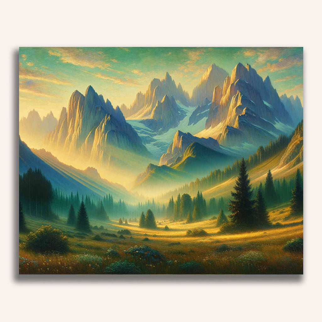 Mountains - Paint by Numbers