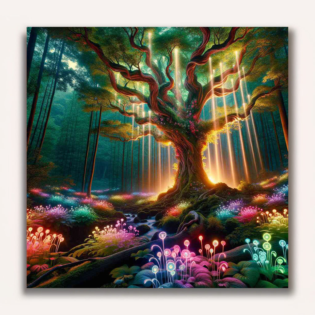 Paint by Numbers - Mysterious glow in the enchanted forest