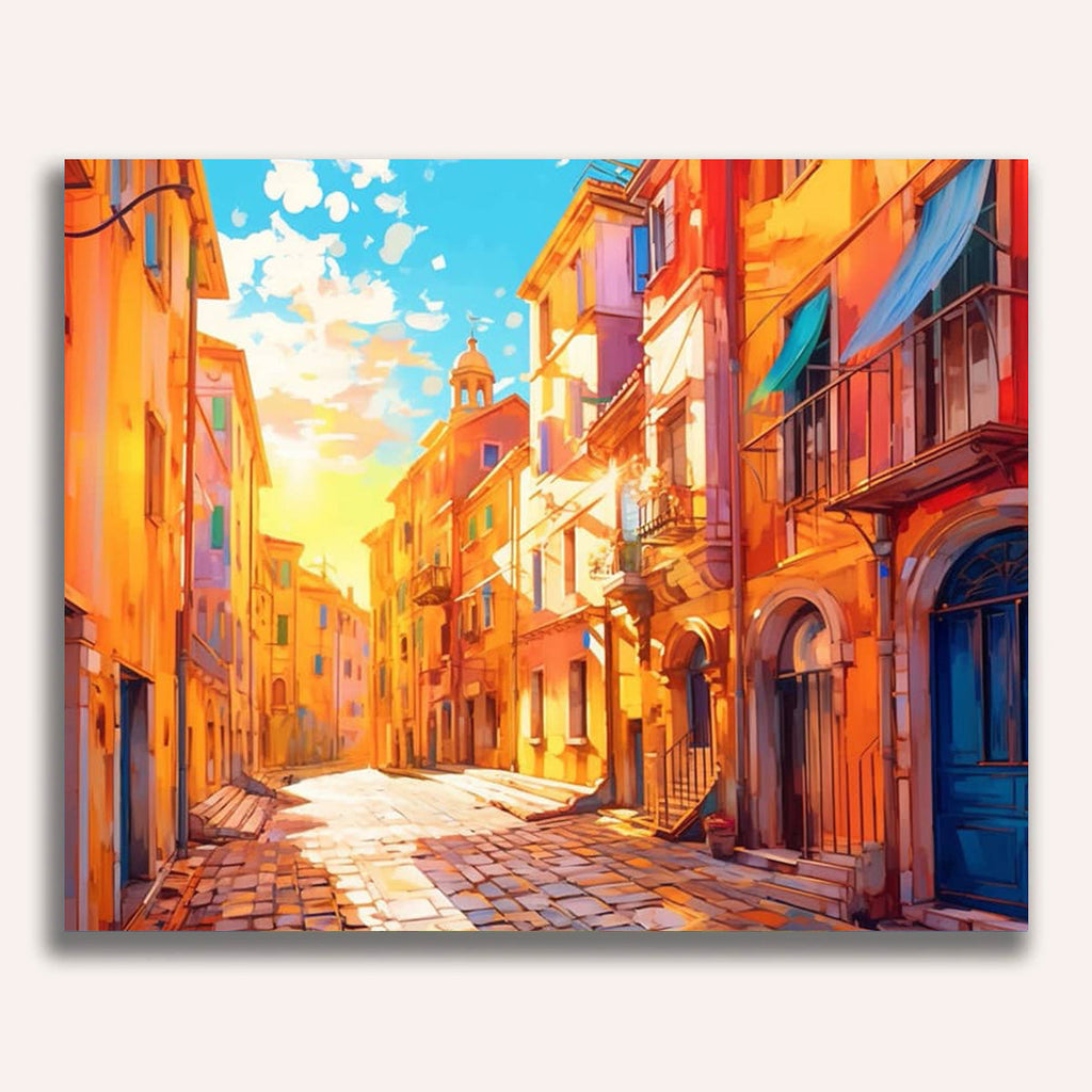 Old city, golden - Paint by Numbers