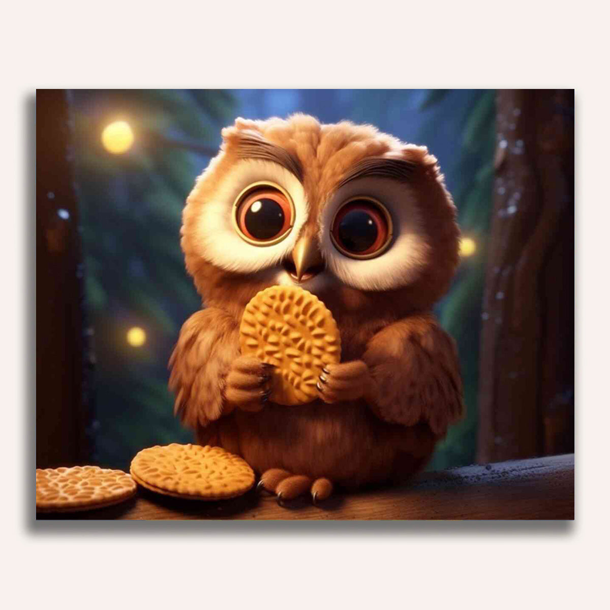 Paint by Numbers - Owl magic in the twilight