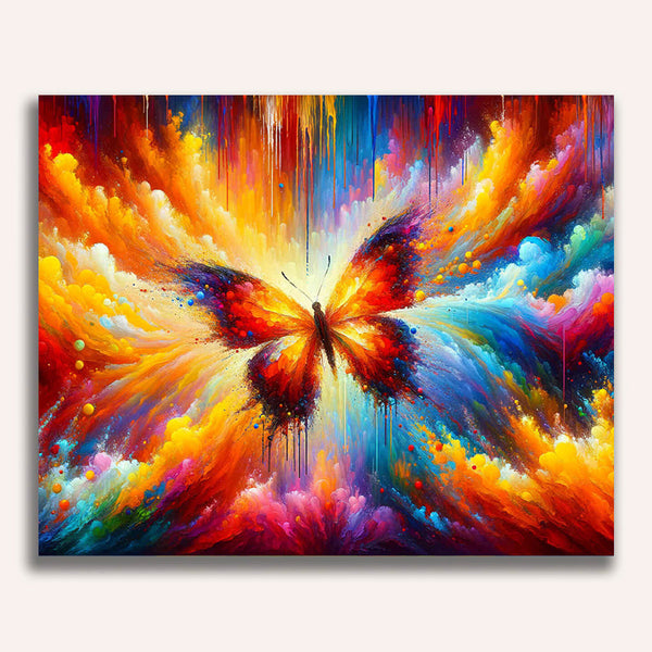 Paint by Numbers - Abstract Butterfly