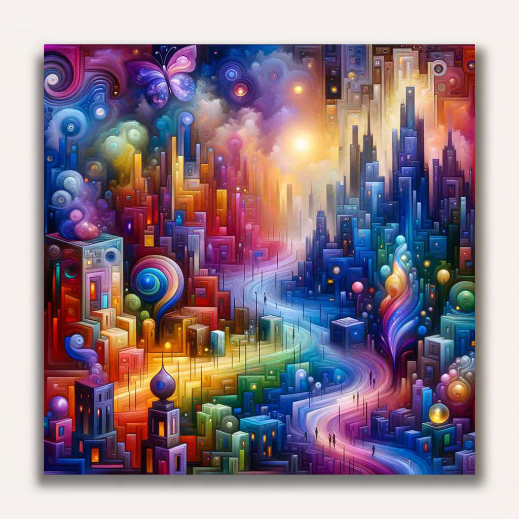 Paint by Numbers - Abstract City