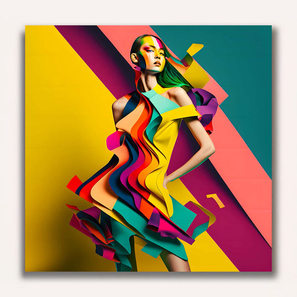 Paint by Numbers - Abstract dress