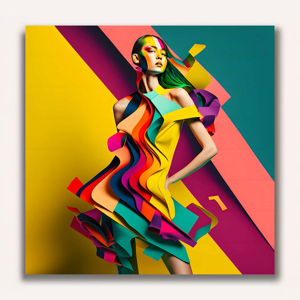 Paint by Numbers - Abstract dress