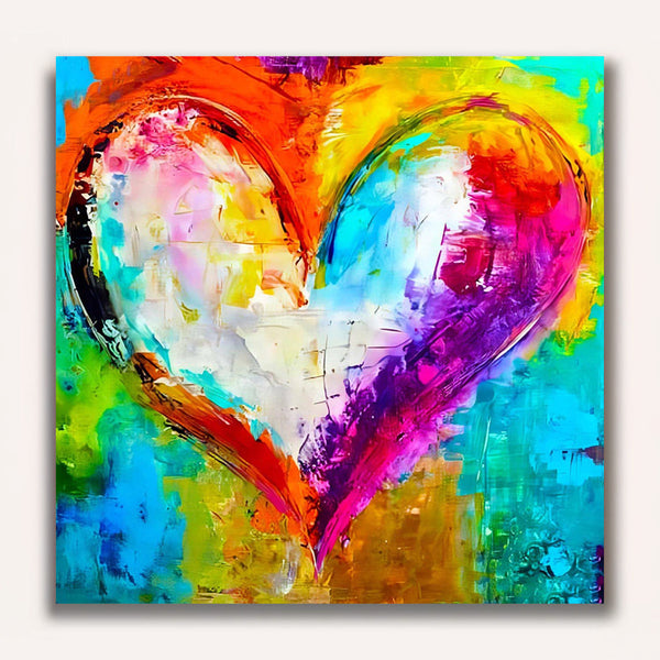 Paint by Numbers - Abstract heart