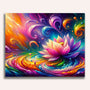Paint by Numbers - Abstract Lotus Flowers