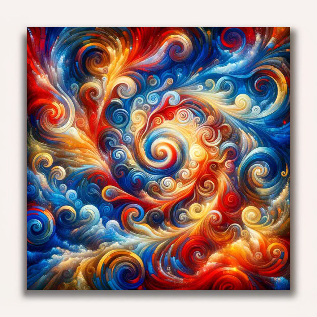 Paint by Numbers - Abstract swirl