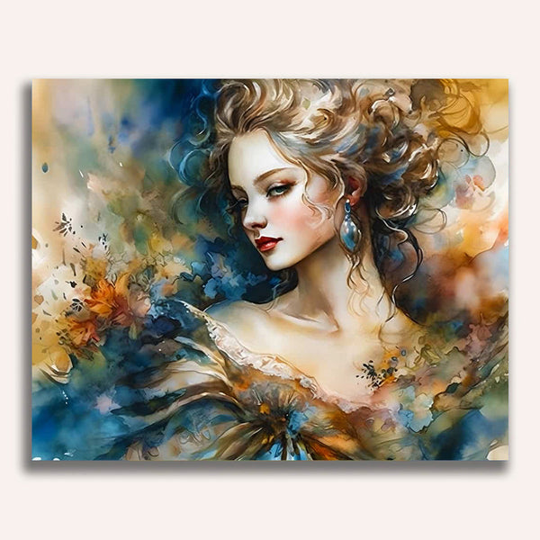 Paint by Numbers - Abstract woman in dress