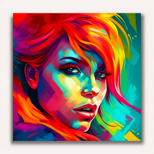 Paint by Numbers - Abstract woman in the future