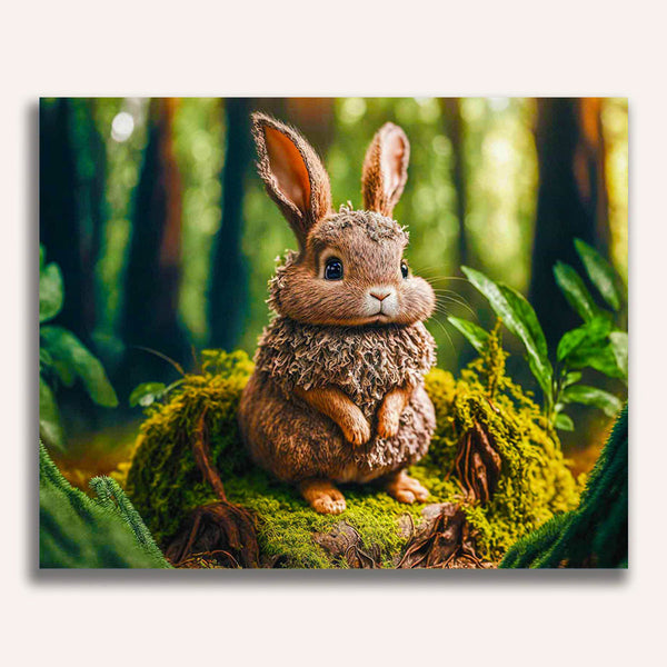 Paint by Numbers - Bunny in the forest