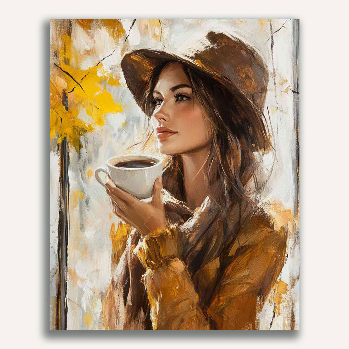 Paint by Numbers - Autumn Coffee Woman