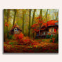Paint by Numbers - Autumn Forest Cottage