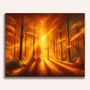 Paint by Numbers - Autumn forest, sun
