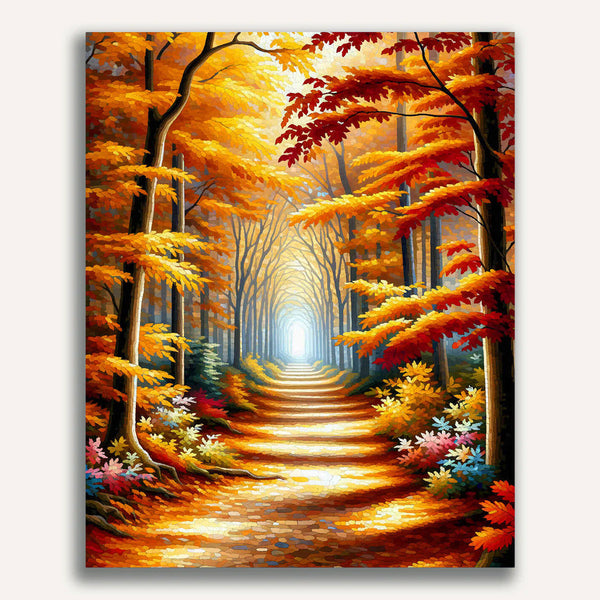 Paint by Numbers - Autumn Forest Trail