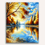 Paint by Numbers - Autumn landscape, lake