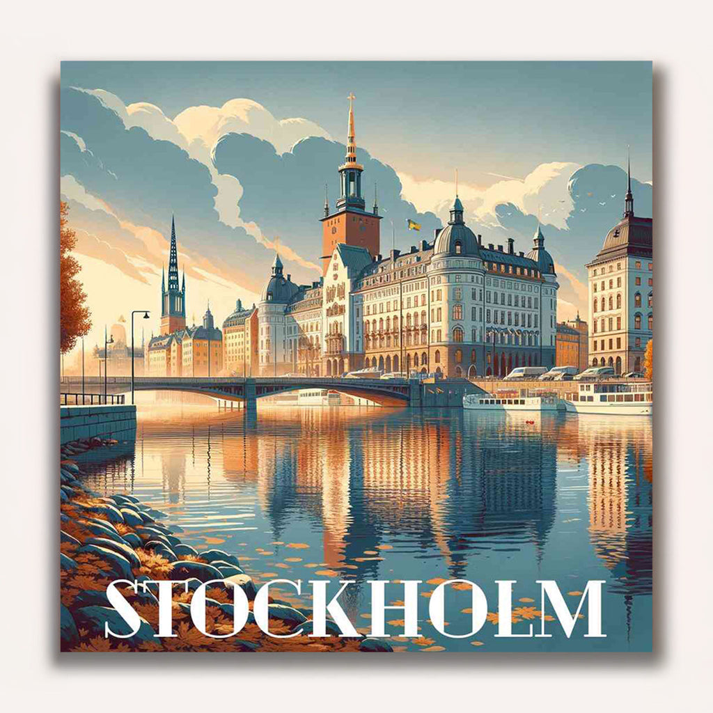 Paint by Numbers - Autumn splendor over Stockholm