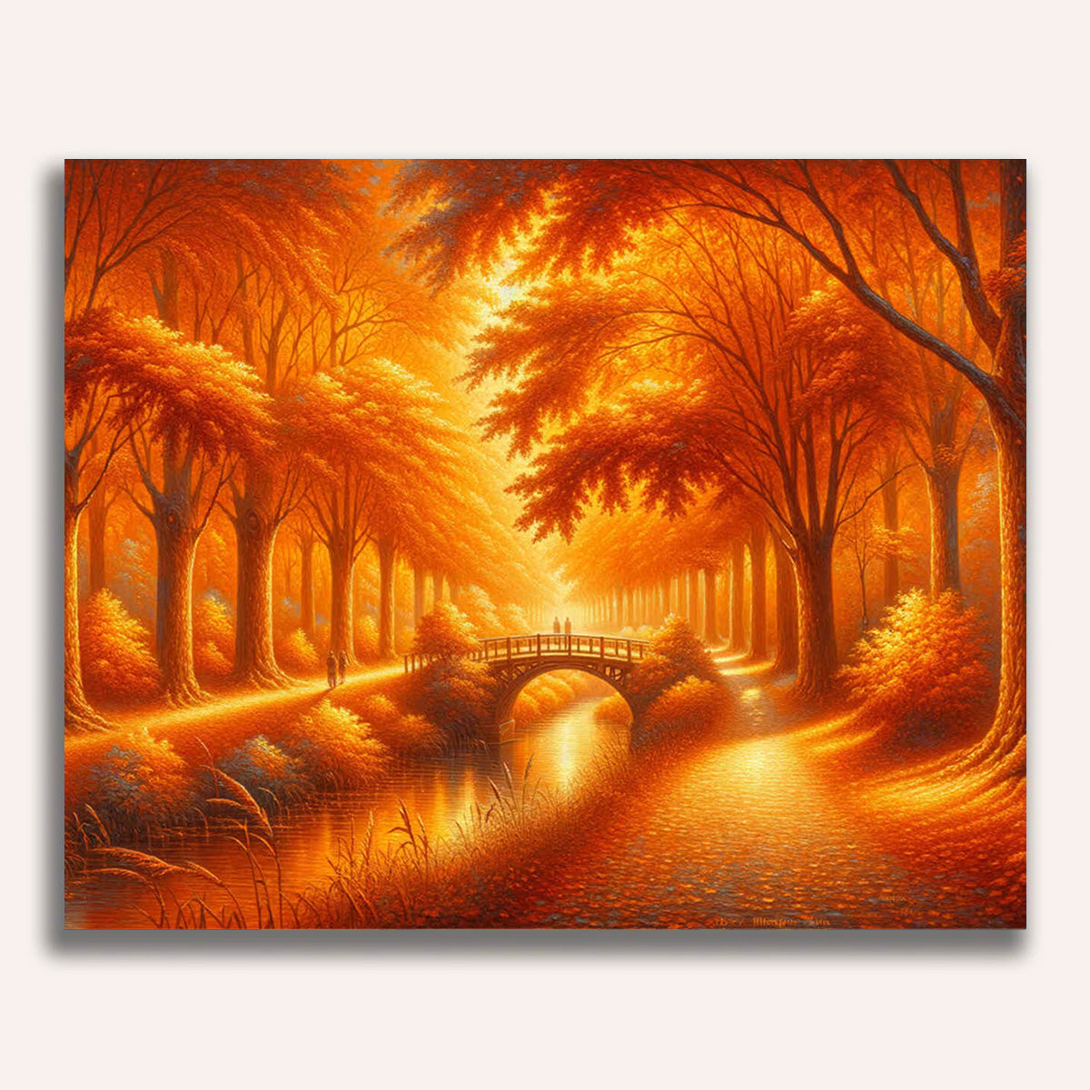 Paint by Numbers - Autumn walk, Orange