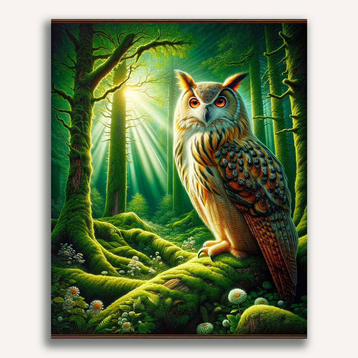 Paint by Numbers - Awakened Owl