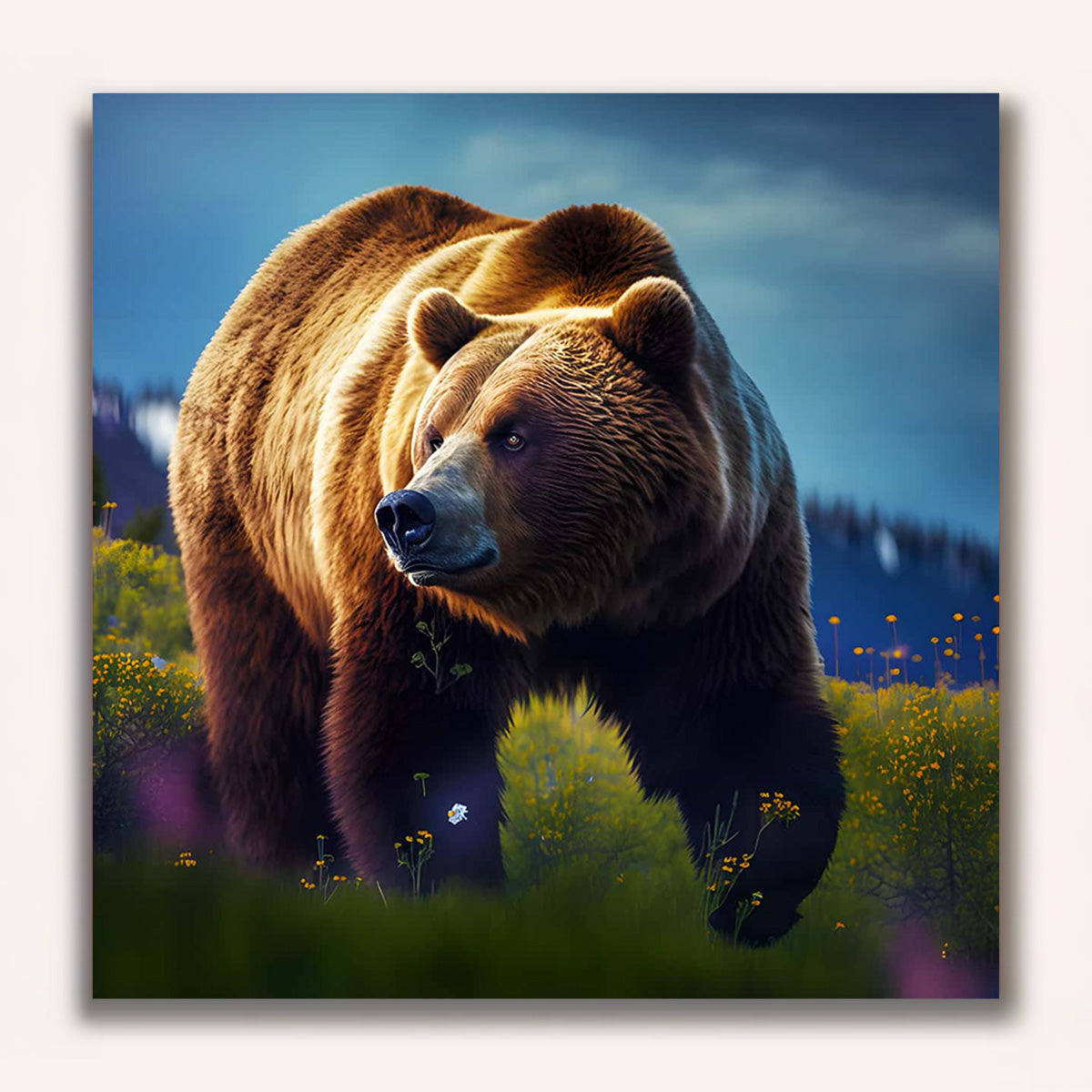Paint by Numbers - Bear running