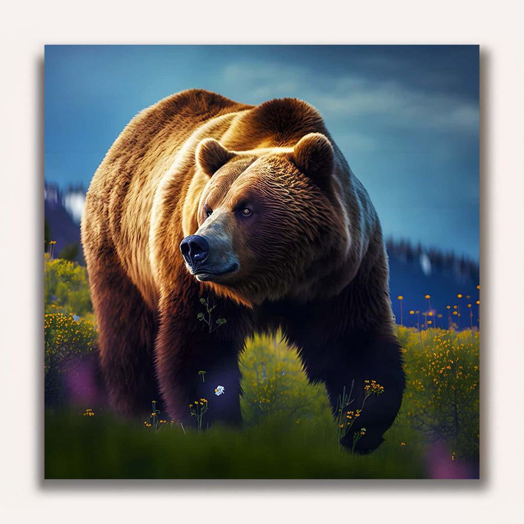 Paint by Numbers - Bear running