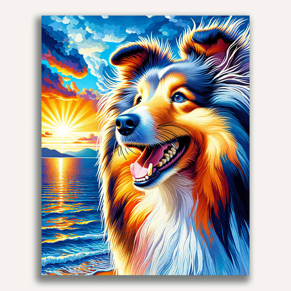 Paint by Numbers - Berger of the Shetland Dog