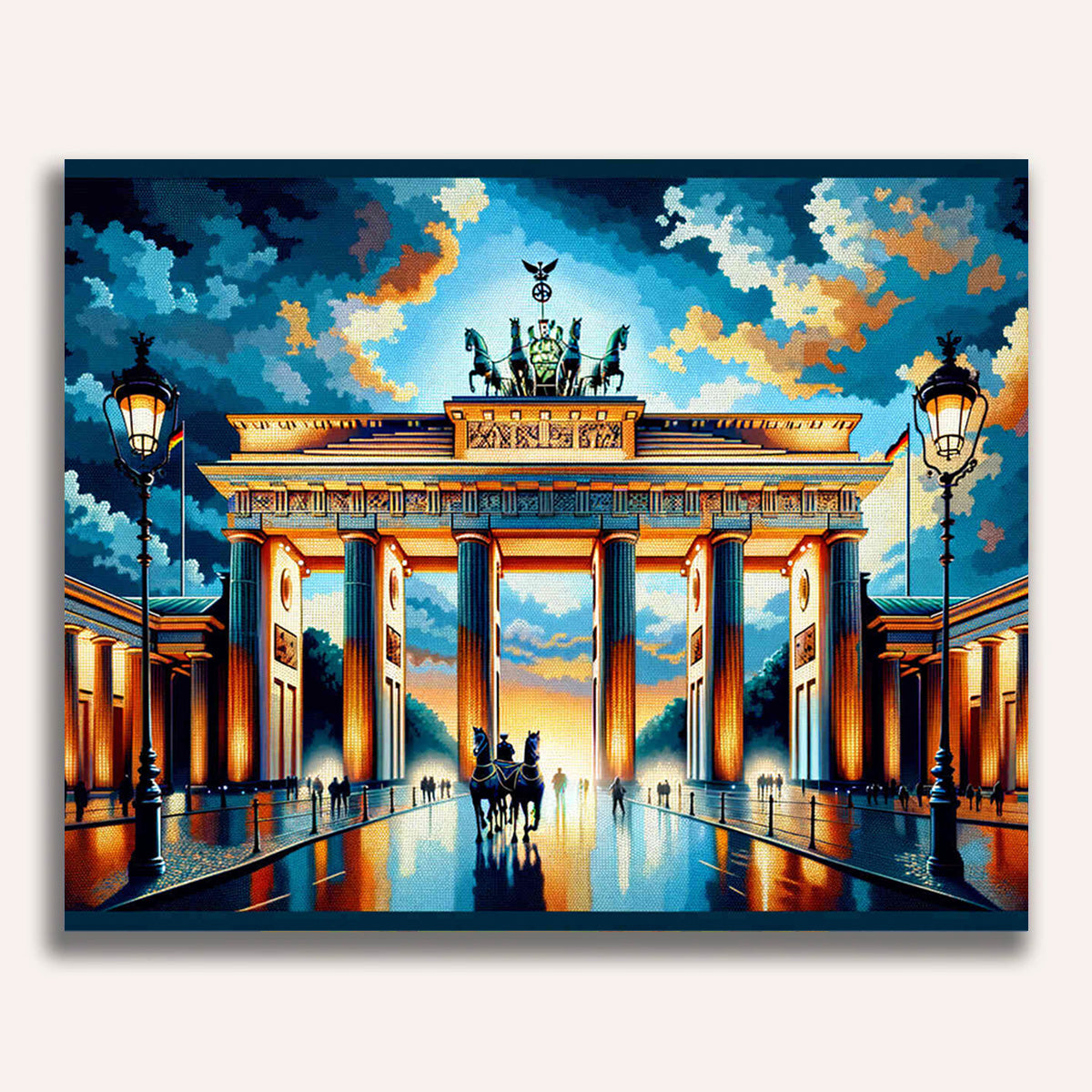 Paint by Numbers - Berlin Brandenburg Gate