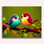 Paint by Numbers - Pair of birds on branch